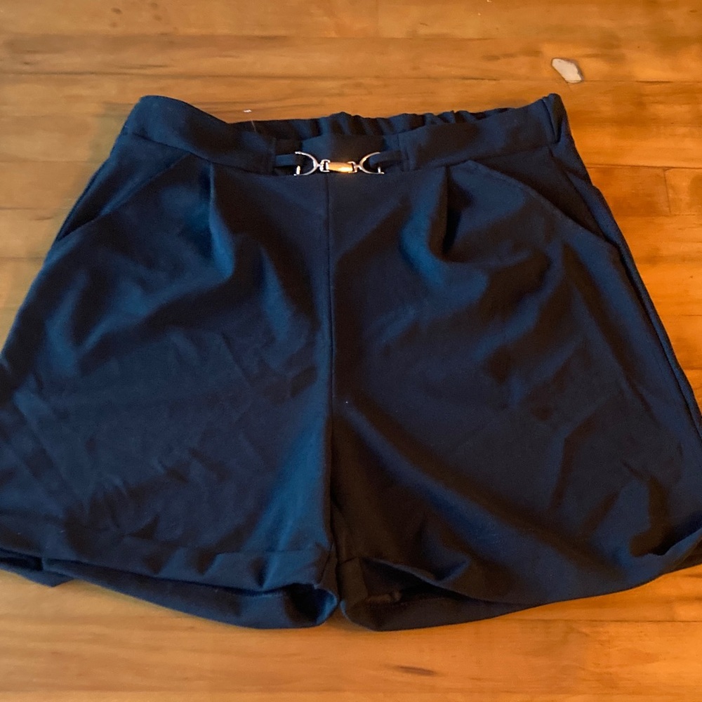 Love Women's black High Waist Shorts